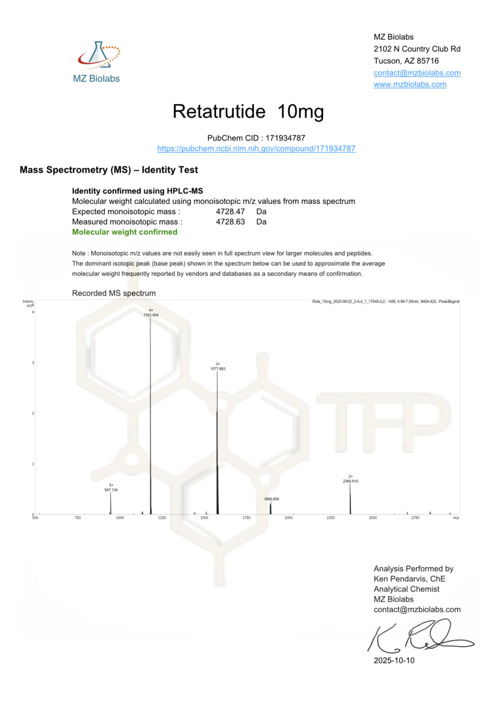 retatrutide chemical name Triple GLP-1 / GIP / Glucagon Receptor Agonist (CAS 2381089-83-2)