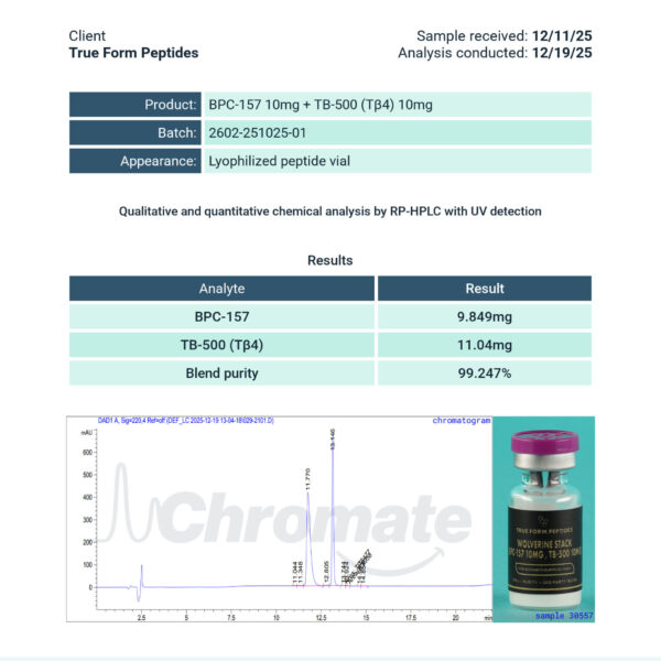 Wolverine (BPC-157 10mg, TB-500 10mg) 2602-251025-01