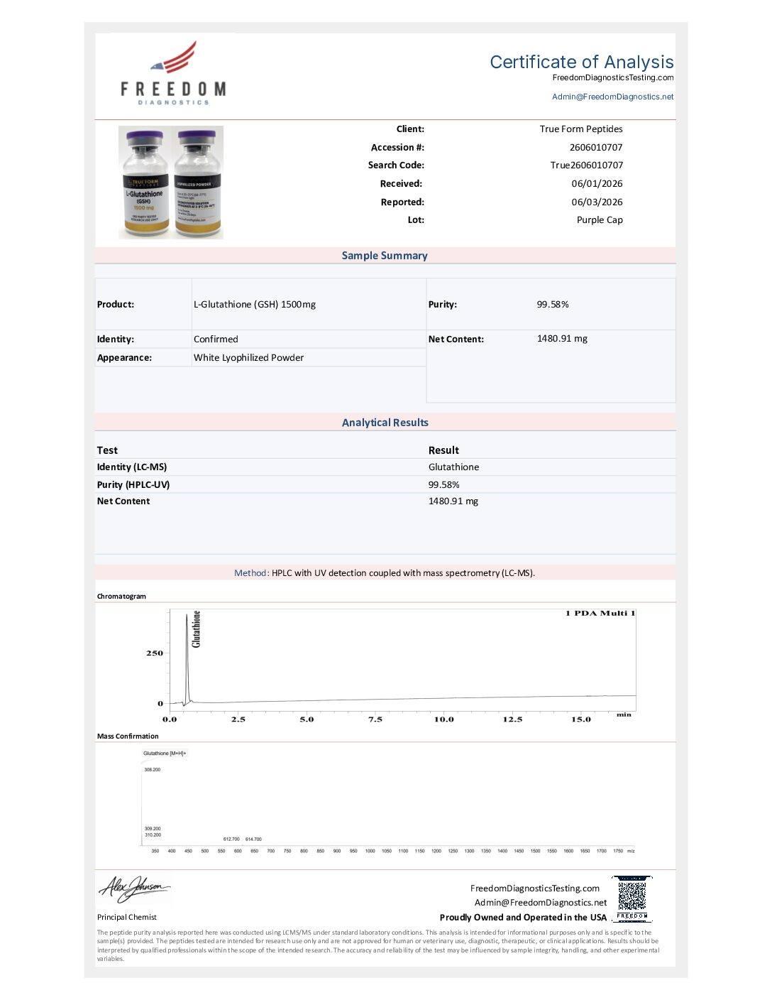 L-Glutathione1500mgTrue2606010707